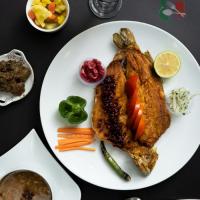 چلوماهی قزل الا سرخ کرده