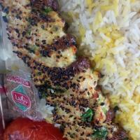 کباب یونانی یک سیخ