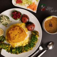 چلوجوجه کباب سبز گیلکی