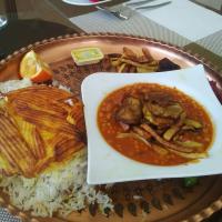 چلوخورشت قیمه بادمجان