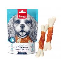 تشویقی سگ ونپی مدل Chicken Jerky Calcium Bone Twists
