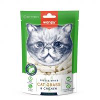 تشویقی فریز دراید مرغ و علف گربه ونپی