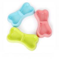 ظرف غذا دوقلو سگ و گربه طرح استخوان