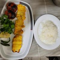 چلو جوجه کباب زعفرانی