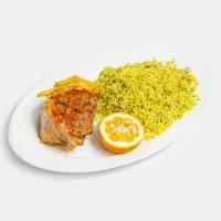 سبزی پلو با گردن