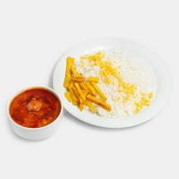 چلو خورشت قیمه سیب زمینی