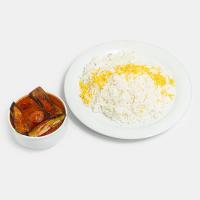چلو خورشت قیمه بادمجان