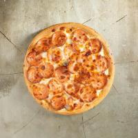 پیتزا قارچ و سوسیس مینی