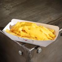 سیب زمینی سرخ کرده با سس پنیر