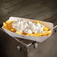 سیب زمینی سرخ کرده (با سس قارچ)