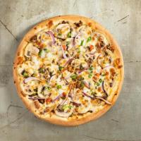 پیتزا گوشت و قارچ