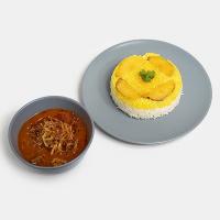 چلو خورشت قیمه سیب زمینی