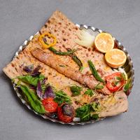 خوراک کباب کوبیده مرغ زعفرانی