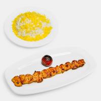 چلو جوجه کباب زعفرانی