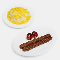 چلو کباب کوبیده معمولی