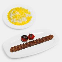 چلو کباب لقمه زعفرانی