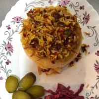 چلو قیمه نثار مخصوص قزوین