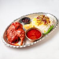 زرشک پلو با مرغ سس پز