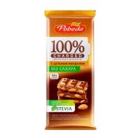 شکلات تبلتی 100 درصد با مغز بادام بدون شکر پوبدا