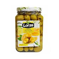 زیتون سبز با مغز لیمو لوراس