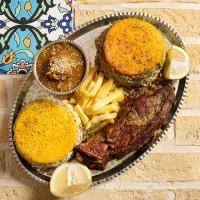 باقالی پلو با گردن گوسفندی (دو نفره)