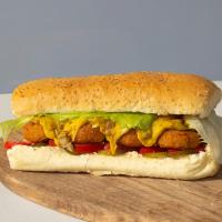 ساندویچ فلافل قارچ و پنیر