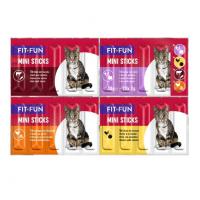 تشویقی مدادی گربه برند فیت فان طعم مخلوط 10 عددی