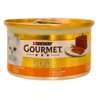 کنسرو گربه برند گورمت گلد با طعم جگر 85 گرم
