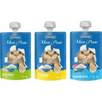 پودینگ 90 گرمی گربه برند فنبی با طعم مرغ و شیر بز