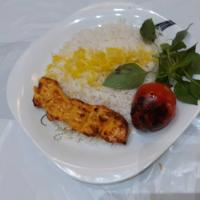 چلو جوجه کباب اقتصادی یک سیخ