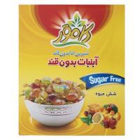 آبنبات بدون قند شش میوه کامور