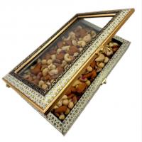 جعبه کادویی خاتم متوسط چهارمغز خام (کد 6017)