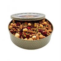 جعبه کادویی خاتم فلزی بزرگ حاوی آجیل چای کد 6026