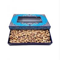 جعبه مینا پنجره دار محتوا 900 گرم آجیل پودری شور کد 6035