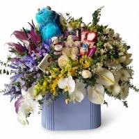 باکس گل عروسک سالیوان مدل 1