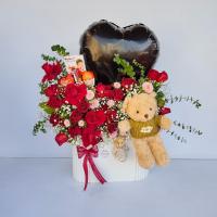 باکس گل قلب مدل ۳