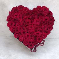 باکس گل قلب قرمز