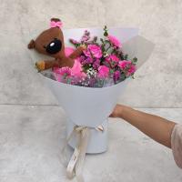 دسته گل عروسکی مدل خرس تدی