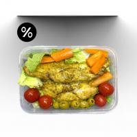 بشقاب مرغ رنگین کمانی