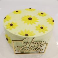 کیک طرح گل بابونه