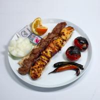 کباب وزیری با جوجه ران با دورچین