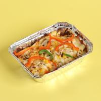 سیب زمینی سرخ شده با قارچ و پنیر