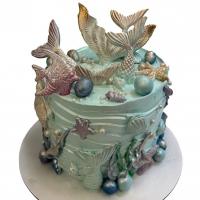 کیک خامه ای مدل صدف دریایی