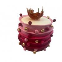 کیک فوندانت موج دار با ایزومالت