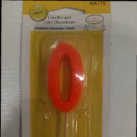 شمع عددی نارنجی کوچک