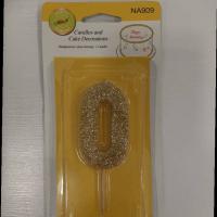 شمع عددی اکلیلی طلایی