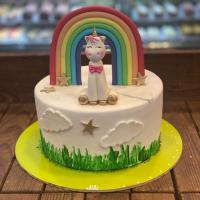 کیک فندانت پونی و رنگین کمان