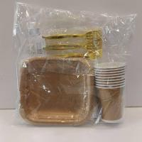 پک بشقاب با لیوان و چنگال