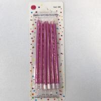 شمع 15 سانتی صورتی کد 528