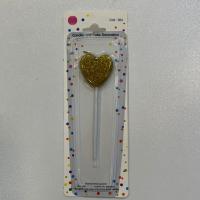 شمع قلب تکی طلایی اکلیلی کد 564